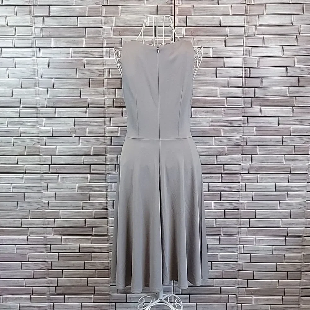 NWT Homeyee sleeveless midi dress in grey Women's Size S